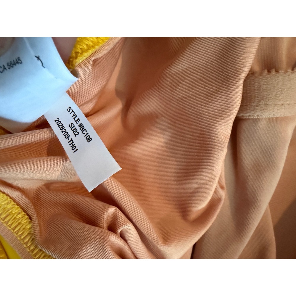 J.Crew | One-Shoulder Ruched One Piece Swimsuit Plus Size 20 Yellow BC108 - Picture 9 of 10